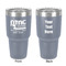 North Texas Airstream Community 30 oz Stainless Steel Ringneck Tumbler - Grey - Double Sided - Front & Back