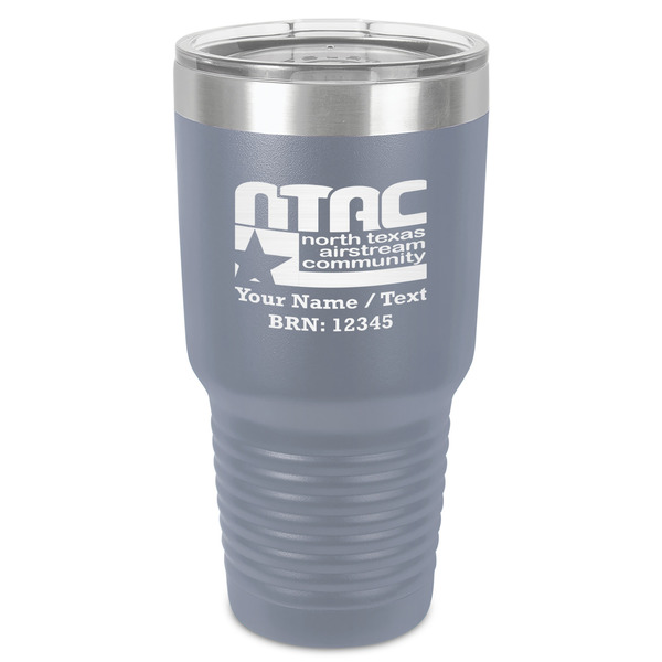 Custom North Texas Airstream Community 30 oz Stainless Steel Tumbler - Grey - Single-Sided