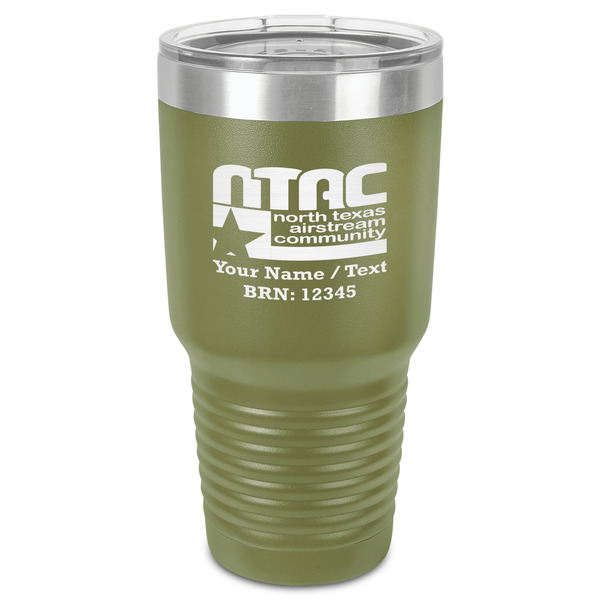 Custom North Texas Airstream Community 30 oz Stainless Steel Tumbler - Olive - Single-Sided