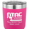 North Texas Airstream Community 30 oz Stainless Steel Ringneck Tumbler - Pink - CLOSE UP