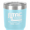 North Texas Airstream Community 30 oz Stainless Steel Ringneck Tumbler - Teal - Close Up