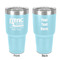 North Texas Airstream Community 30 oz Stainless Steel Ringneck Tumbler - Teal - Double Sided - Front & Back