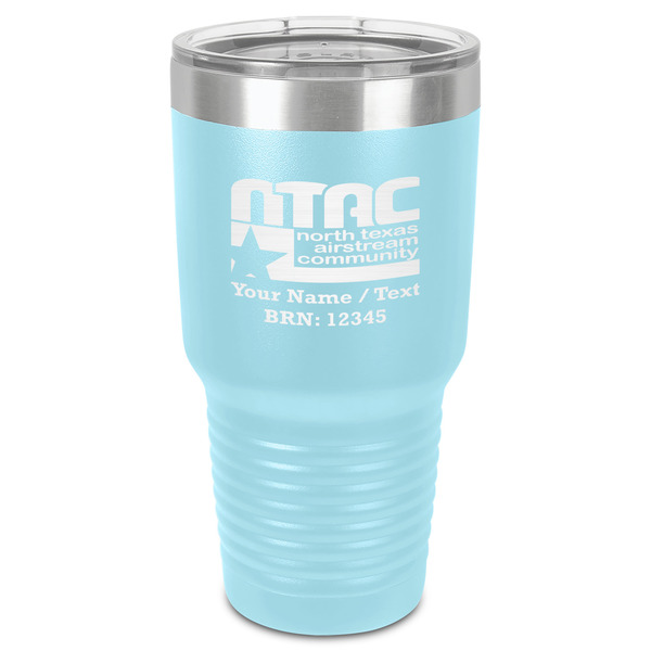 Custom North Texas Airstream Community 30 oz Stainless Steel Tumbler - Teal - Single-Sided