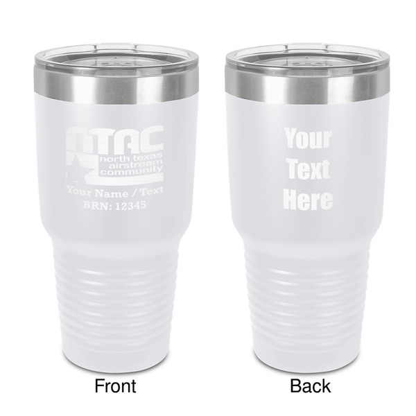 Custom North Texas Airstream Community 30 oz Stainless Steel Tumbler - White - Double-Sided