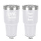 North Texas Airstream Community 30 oz Stainless Steel Ringneck Tumbler - White - Double Sided - Front & Back