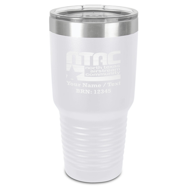 Custom North Texas Airstream Community 30 oz Stainless Steel Tumbler - White - Single-Sided