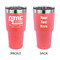 North Texas Airstream Community 30 oz Stainless Steel Ringneck Tumblers - Coral - Double Sided - APPROVAL