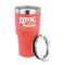 North Texas Airstream Community 30 oz Stainless Steel Ringneck Tumblers - Coral - LID OFF