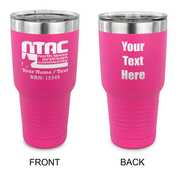 Custom North Texas Airstream Community 30 oz Stainless Steel Tumbler - Pink - Double-Sided