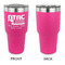 North Texas Airstream Community 30 oz Stainless Steel Ringneck Tumblers - Pink - Single Sided - APPROVAL