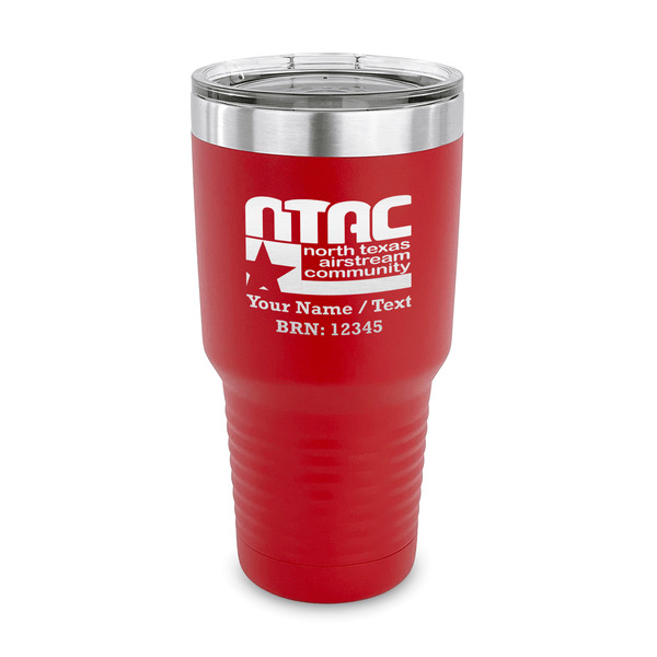 Custom North Texas Airstream Community 30 oz Stainless Steel Tumbler - Red - Single-Sided