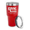 North Texas Airstream Community 30 oz Stainless Steel Ringneck Tumblers - Red - LID OFF