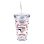 North Texas Airstream Community 16 oz Double Wall Acrylic Tumbler with Lid & Straw - Full Print