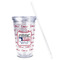 North Texas Airstream Community Acrylic Tumbler - Full Print - Front straw out