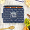 North Texas Airstream Community Aluminum Baking Pan - Navy Lid - LIFESTYLE