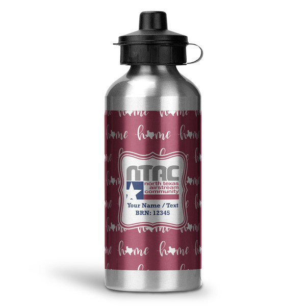 Custom North Texas Airstream Community Water Bottle - Aluminum - 20 oz - Silver