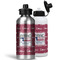 North Texas Airstream Community Aluminum Water Bottles - MAIN (white &silver)