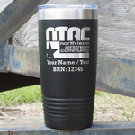 North Texas Airstream Community 20 oz Stainless Steel Tumbler - Black - Single-Sided