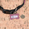 North Texas Airstream Community Bone Shaped Dog ID Tag - Small - In Context