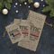 North Texas Airstream Community Burlap Gift Bags - LIFESTYLE (Flat lay)