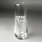 North Texas Airstream Community Champagne Flute - Stemless - Laser Engraved - Single