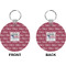 North Texas Airstream Community Circle Keychain (Front + Back)