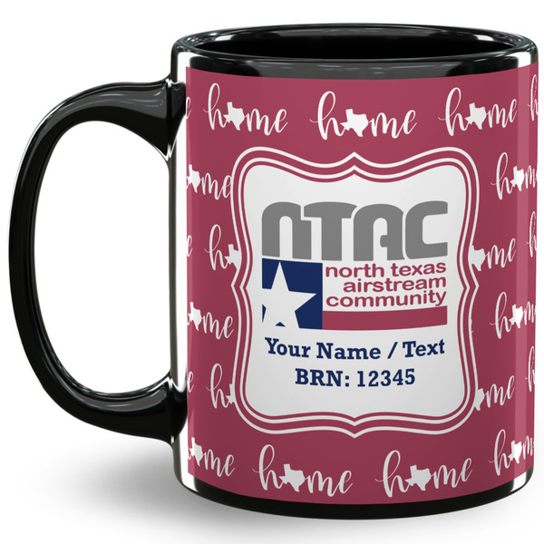 Custom North Texas Airstream Community 11 oz Coffee Mug - Black