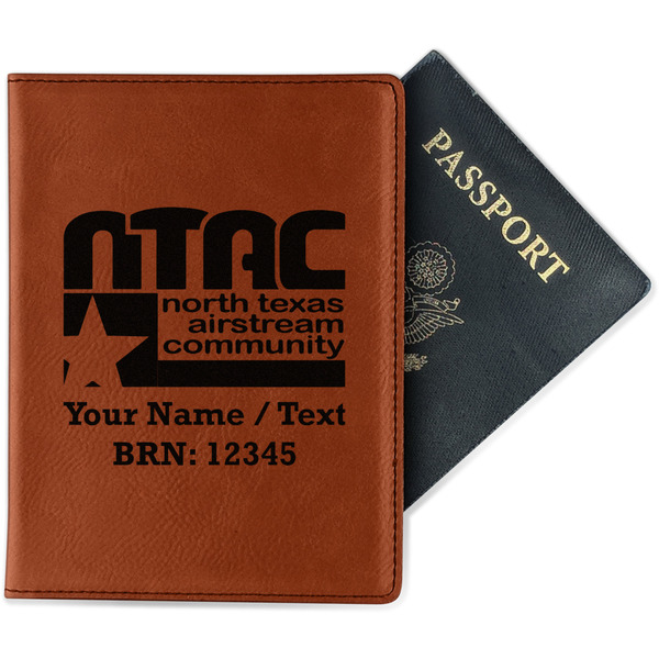 Custom North Texas Airstream Community Passport Holder - Faux Leather - Double-Sided