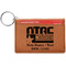 North Texas Airstream Community Cognac Leatherette Keychain ID Holders - Front Credit Card