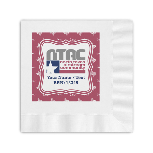 Custom North Texas Airstream Community Coined Cocktail Napkins