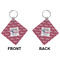 North Texas Airstream Community Diamond Keychain (Front + Back)