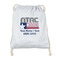 North Texas Airstream Community Drawstring Backpacks - Sweatshirt Fleece - Single Sided - FRONT