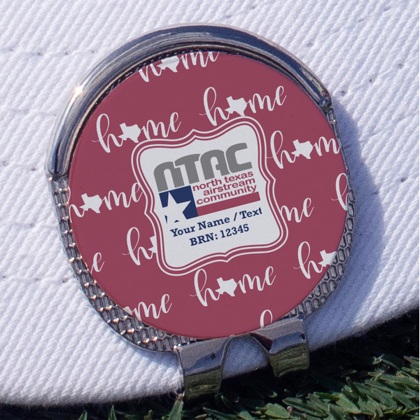 Custom North Texas Airstream Community Golf Ball Marker - Hat Clip