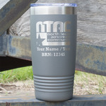 North Texas Airstream Community 20 oz Stainless Steel Tumbler - Grey - Double-Sided