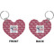 North Texas Airstream Community Heart Keychain (Front + Back)