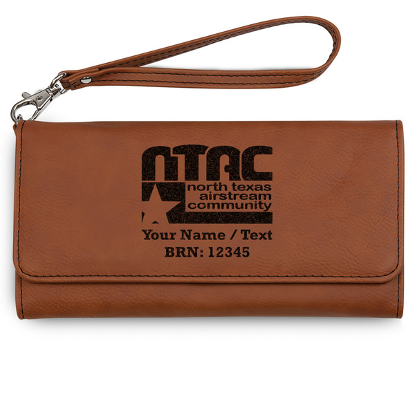 Custom North Texas Airstream Community Ladies Leatherette Wallet - Laser Engraved