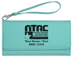 North Texas Airstream Community Ladies Leatherette Wallet - Laser Engraved - Teal