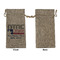 North Texas Airstream Community Large Burlap Gift Bags - Front Approval