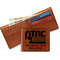 North Texas Airstream Community Leather Bifold Wallet - Open Wallet In Back