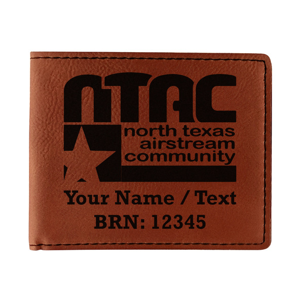 Custom North Texas Airstream Community Leatherette Bifold Wallet - Double-Sided