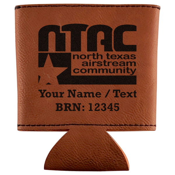 Custom North Texas Airstream Community Leatherette Can Sleeve