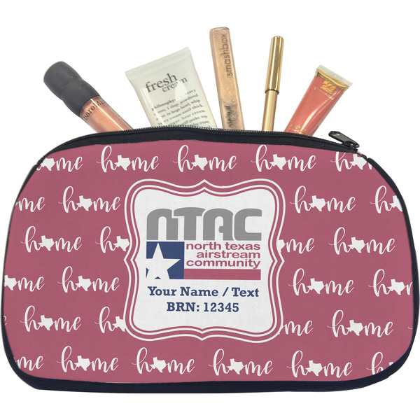 Custom North Texas Airstream Community Makeup / Cosmetic Bag - Medium