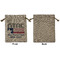 North Texas Airstream Community Medium Burlap Gift Bag - Front Approval