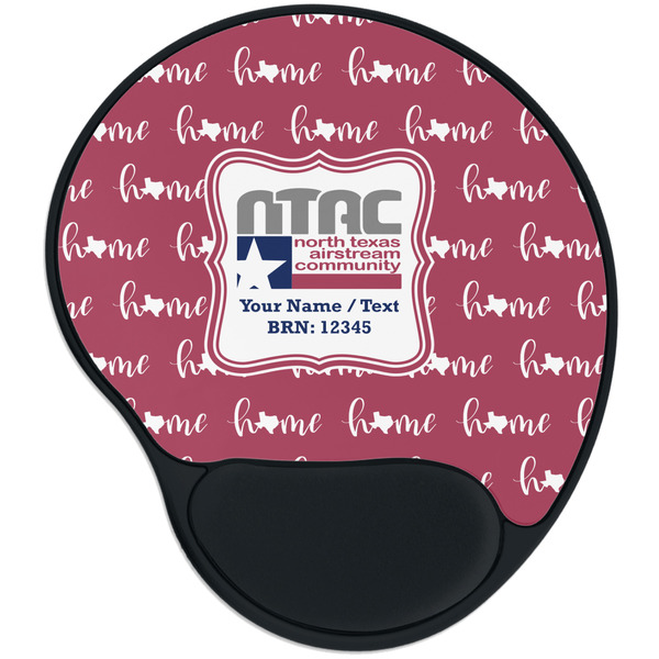 Custom North Texas Airstream Community Mouse Pad with Wrist Support