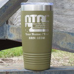 North Texas Airstream Community 20 oz Stainless Steel Tumbler - Olive - Double-Sided