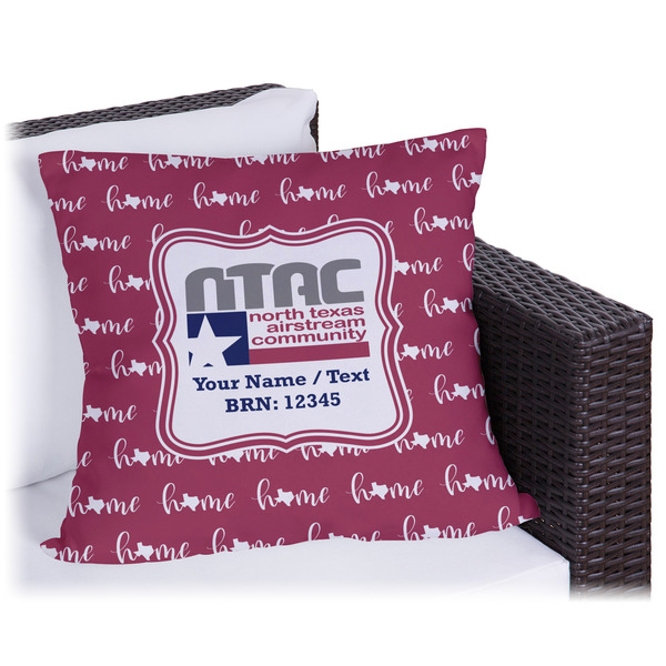 Custom North Texas Airstream Community Outdoor Pillow