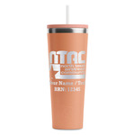 North Texas Airstream Community RTIC Everyday Tumbler with Straw - 28oz - Peach - Single-Sided