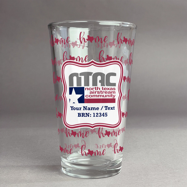 Custom North Texas Airstream Community Pint Glass - Full Print