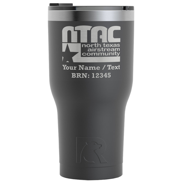 Custom North Texas Airstream Community RTIC Tumbler - Black - Laser Engraved - Single-Sided