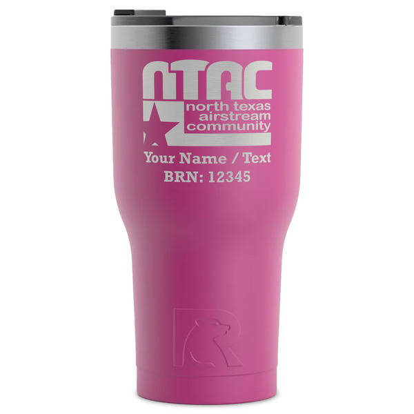 Custom North Texas Airstream Community RTIC Tumbler - Magenta - Laser Engraved - Single-Sided